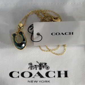 Coach Crystal Signature Pave Necklace